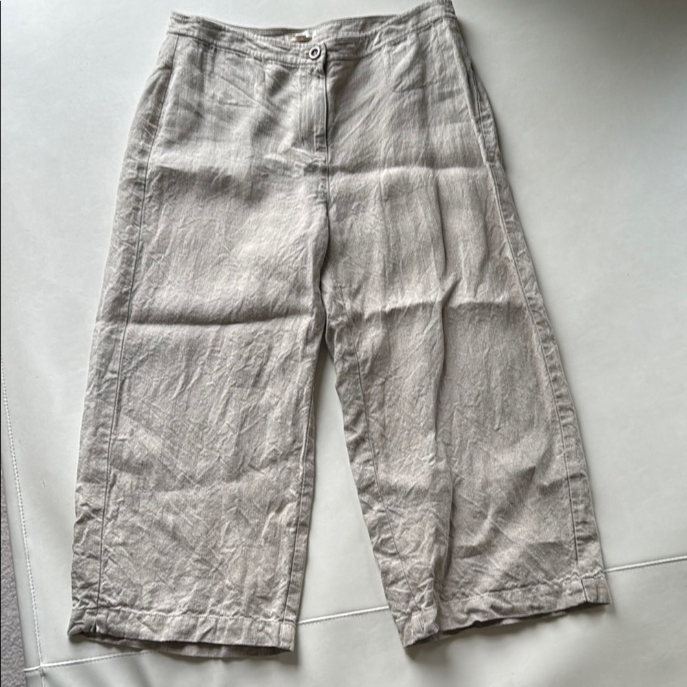 Eileen Fisher Organic Linen Pants. 12 Petite